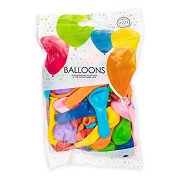 Luftballons in verschiedenen Farben, 13 cm, 100 Stück.