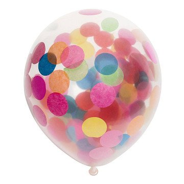 Confetti Balloons Paper Confetti Mix 30cm, 6 pcs.