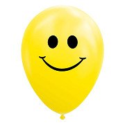 Balloons Smile Yellow 30cm, 8pcs.