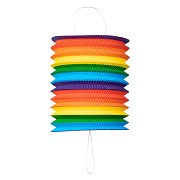 Papieren Lantaarn Regenboog, 16cm