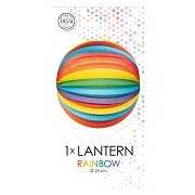 Paper Lantern Round Rainbow, 25cm