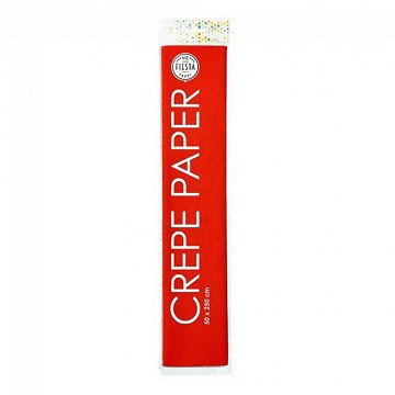 Crepe paper red, 50x250cm