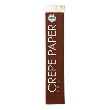Crepe paper brown, 50x250cm