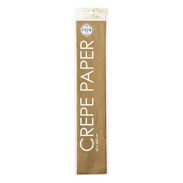 Crepe paper Gold, 50x250cm