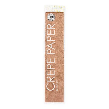 Crepe paper Rose Gold, 50x250cm