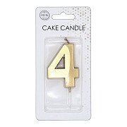 Cake Candle 6cm Metallic Gold no. 4