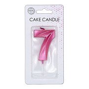 Cake Candle 6cm Metallic Light Pink no. 7
