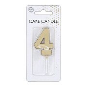 Cake Candle 4.5cm Metallic Gold no. 4