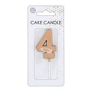 Cake Candle 4.5cm Metallic Rose Gold no. 4