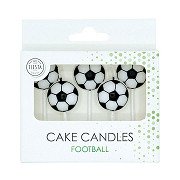 Cake candles 2.4cm Football - 5 pcs.