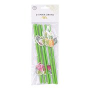 Paper Straws Fruit Aloha - 6 pcs.