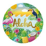 Papieren Borden 23cm Aloha - 8st.