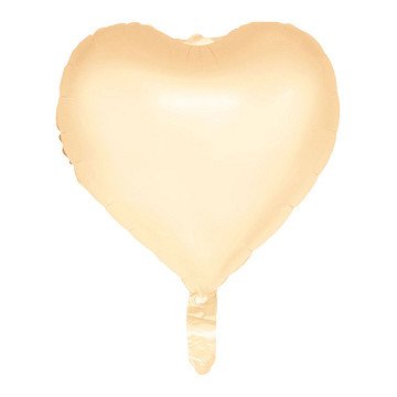 Folieballon 18 Inch Watercolors Hearts - Pastel Geel