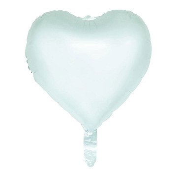 Foil Balloon 18 Inch Watercolors Hearts - Pastel Green