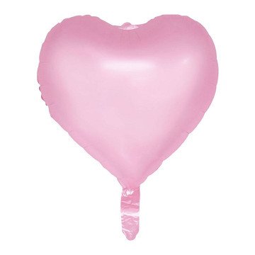 Folieballon 18 Inch Watercolors Hearts - Pastel Roze