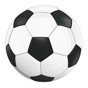 Paper Plates 23cm Football - 8 pcs.