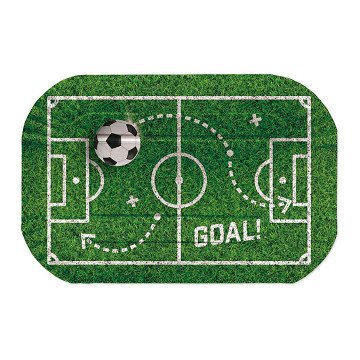 Papierservierschalen 30x20cm Fußball - 2 Stück.