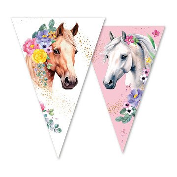 Vlaggenlijn Paarden - 10m
