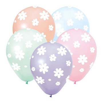 Ballonnen 12 Inch Madeliefjes - 8st.