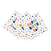 Papieren Servetten 33x33cm Happy Birthday - 20st.