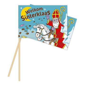 Paper Flags 20x30cm Sinterklaas - 10 pcs.