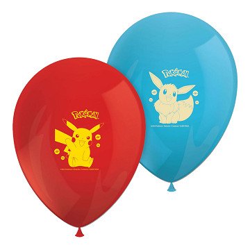 Ballonnen Pokemon - 8st.