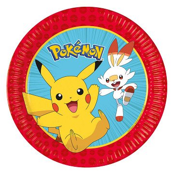 Papieren Borden 23cm Next Generation Pokemon - 8st.