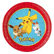 Papieren Borden 20cm Next Generation Pokemon - 8st.
