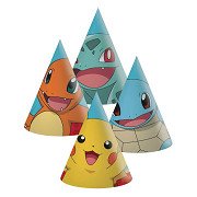 Papieren Hoedjes Pokemon - 6st.
