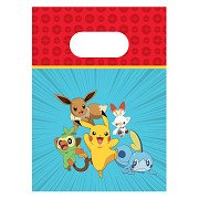 Papieren Uitdeelzakjes Pokemon - 4st.