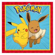 Papieren Servetten 33x33cm Pokemon - 20st.