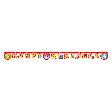Letter Guirlande Happy Birthday Pokemon