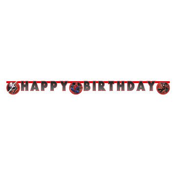 Letter Guirlande Happy Birthday Spiderman World of Web
