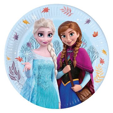 Papieren Borden 23cm Frozen Idyllic Wonder - 8st.