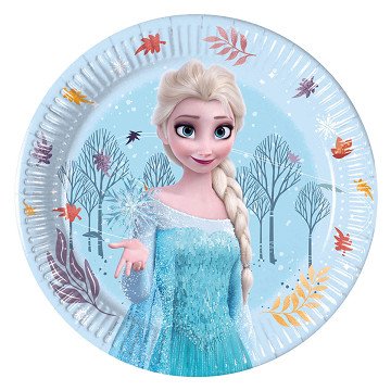 Papieren Borden 20cm Frozen Idyllic Wonder - 8st.