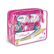 Unicorn Rollschuhe mit Schoner-Set, Größe 22-29