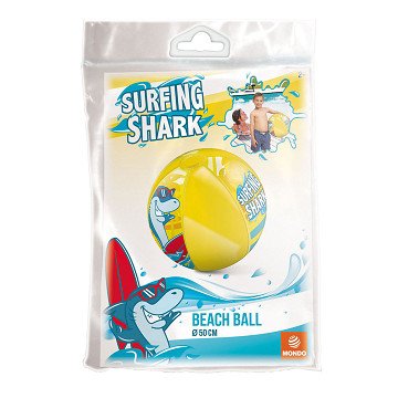 Mondo Beach Ball Surfing Shark, 50cm