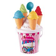 Mondo Ice Cream Bucket Set Pink, 11pcs.