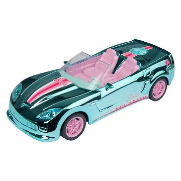 Barbie Mondo Motors RC-Auto – Traum-Miniauto, verchromt, blau, 65-Jahre-Jubiläumsausgabe