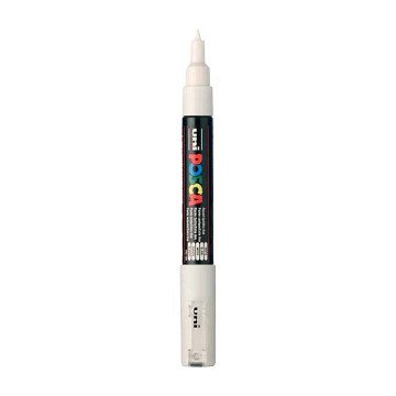 Uni Posca Verfmarker 1MC Wit - Conische punt - 1 mm