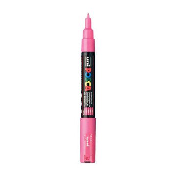 Uni Posca Verfmarker 1MC Roze - Conische punt - 1 mm