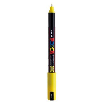 Uni Posca Marker PC-1MR Geel - Extra Fine 0,7mm