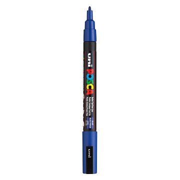 Uni Posca PC3M Acrylmarker Donkerblauw - ronde punt tot 1,3 mm