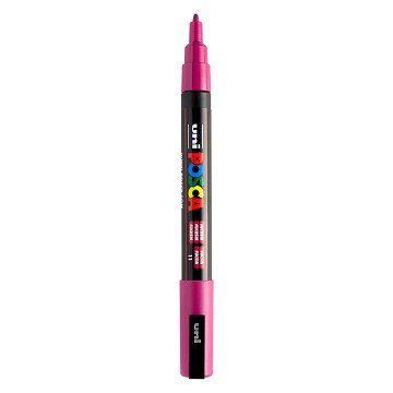 Uni Posca PC3M Acrylmarker Fuchsia - ronde punt tot 1,3 mm