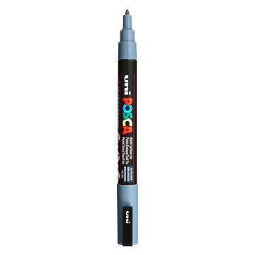 Uni Posca PC3M Acrylmarker Leigrijs - ronde punt tot 1,3 mm