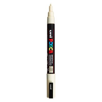 Uni Posca PC3M Acrylmarker Ivoor - ronde punt tot 1,3 mm