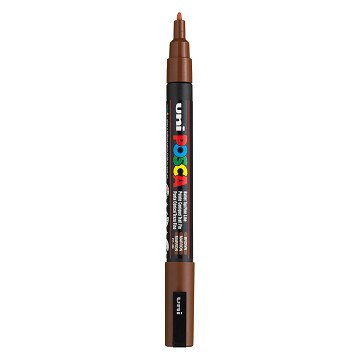 Uni Posca PC3M Acrylmarker Bruin - ronde punt tot 1,3 mm