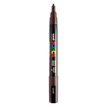 Uni Posca PC3M Acrylmarker Donkerbruin- ronde punt tot 1,3 mm