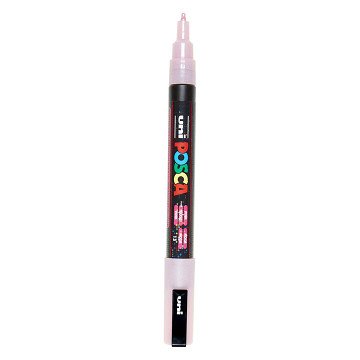 Uni Posca PC3M Verfmarker Glitter Roze - ronde punt tot 1,3 mm