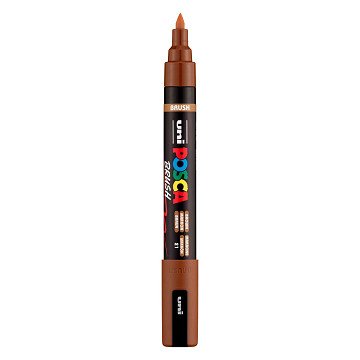 Uni Posca Brushmarker PC5BR Bruin - Brushpunt 1-4 mm
